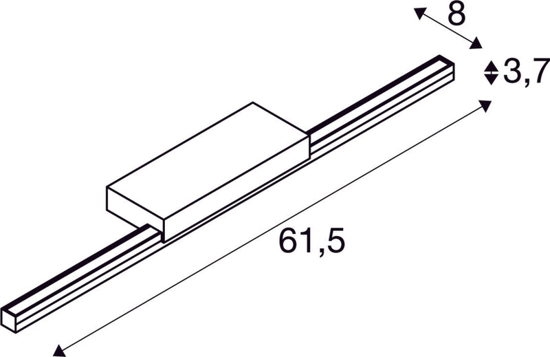 GLENOS 60, indoor LED mirror light white CCT switch 3000/4000K