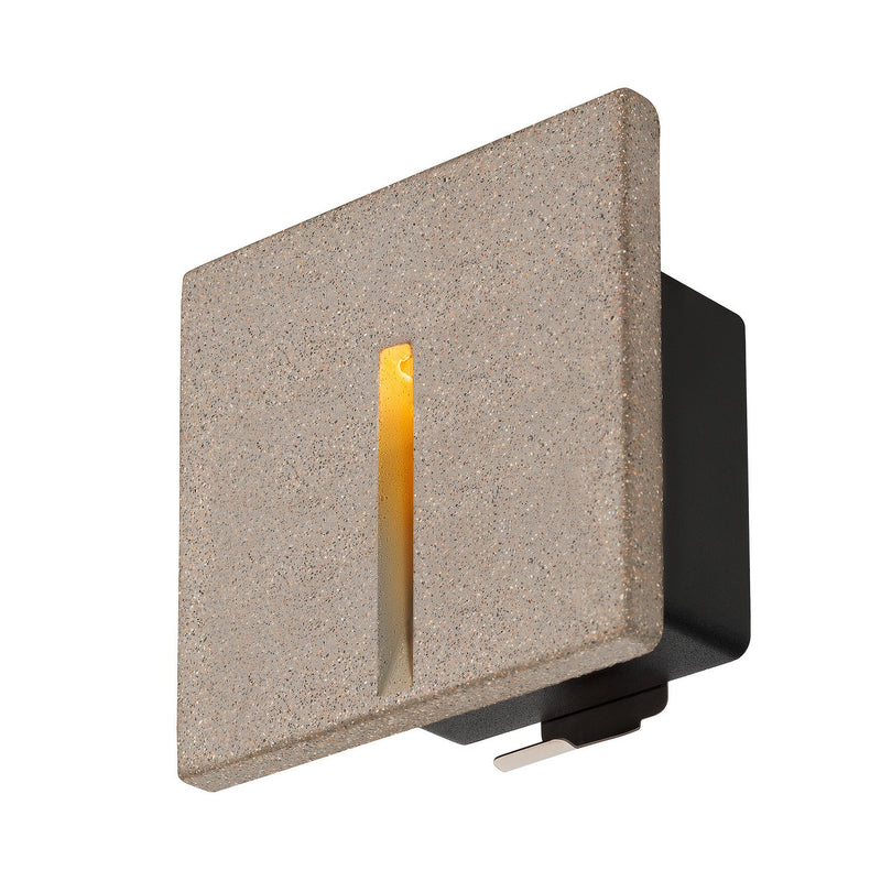 CONCRETO EL, recessed wall light grey, 3.2W, 15lm, 3000K