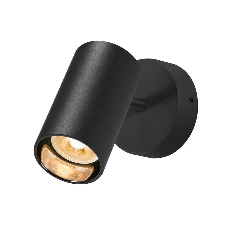 ASTO TUBE, ceiling-mounted light, cylindrical, GU10, 1x max. 10 W, black
