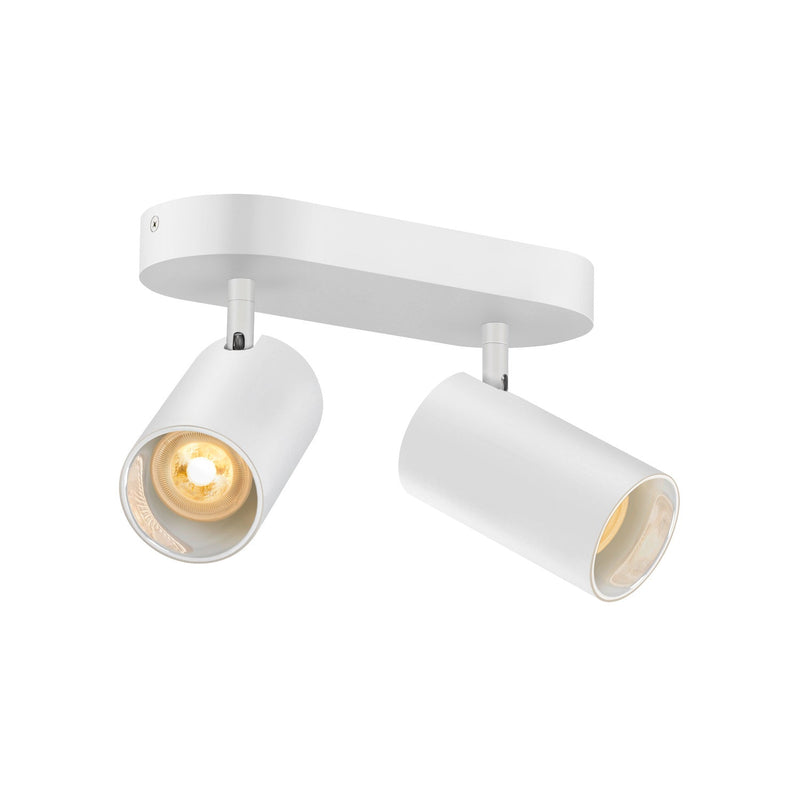 ASTO TUBE, ceiling-mounted light, cylindrical, GU10, 2x max. 10 W, white