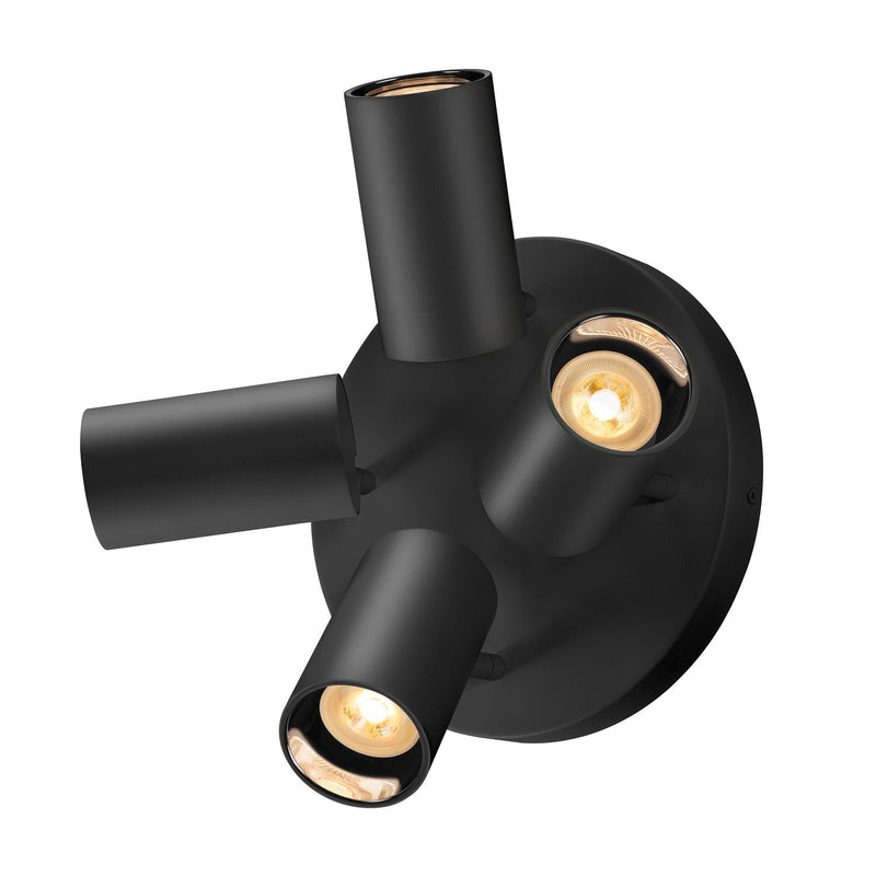 ASTO TUBE, ceiling-mounted light, cylindrical, GU10, 4x max. 10 W, black