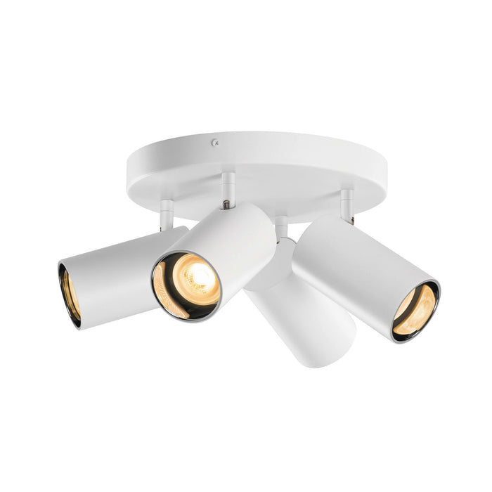 ASTO TUBE, ceiling-mounted light, cylindrical, GU10, 4x max. 10 W, white