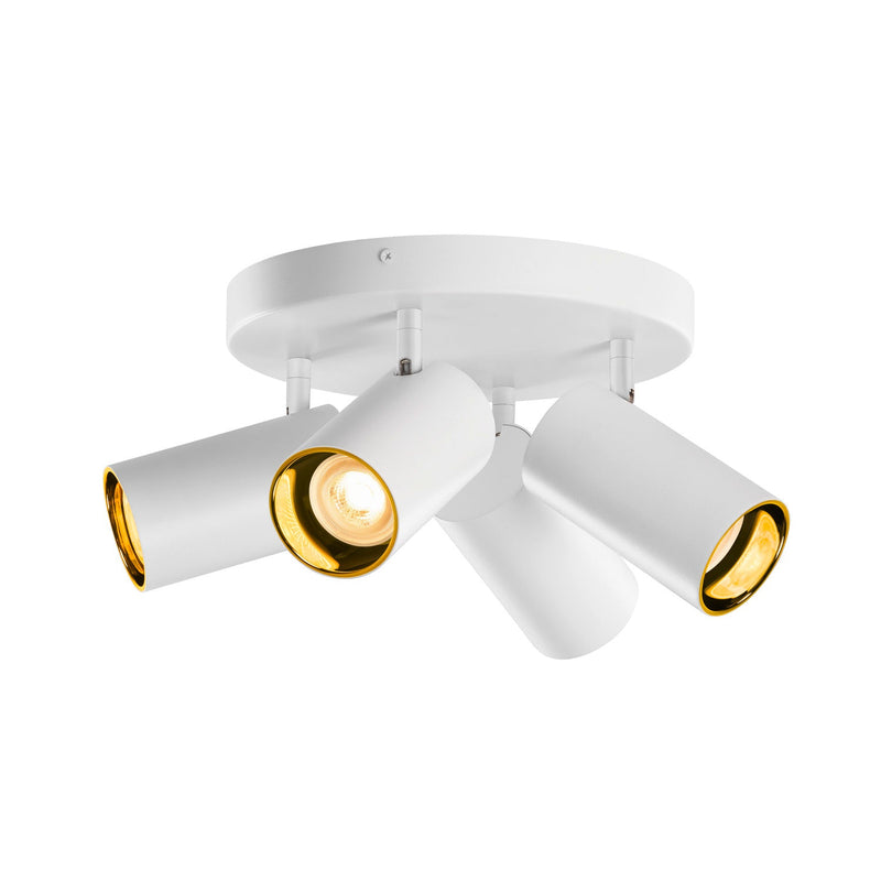 ASTO TUBE, ceiling-mounted light, cylindrical, GU10, 4x max. 10 W, white