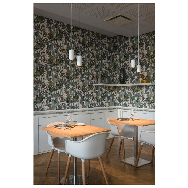 ASTO TUBE, pendant light, GU10, pendant length 250 cm, 2x max. 10 W, white