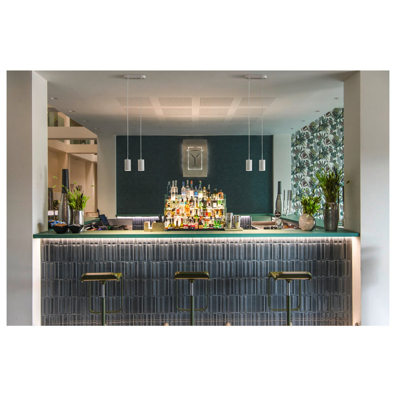 ASTO TUBE, pendant light, GU10, pendant length 250 cm, 2x max. 10 W, white