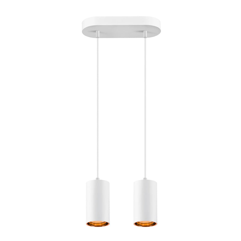 ASTO TUBE, pendant light, GU10, pendant length 250 cm, 2x max. 10 W, white