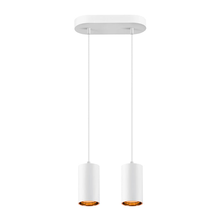 ASTO TUBE, pendant light, GU10, pendant length 250 cm, 2x max. 10 W, white