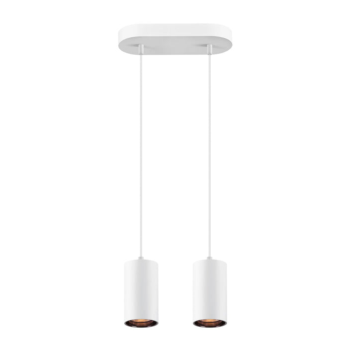ASTO TUBE, pendant light, GU10, pendant length 250 cm, 2x max. 10 W, white