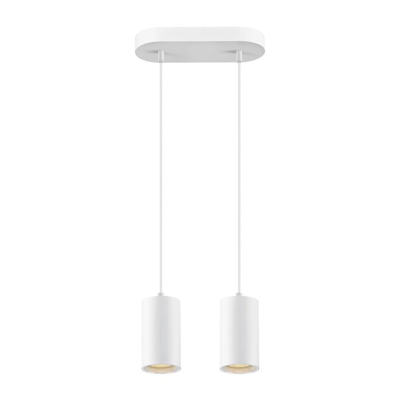 ASTO TUBE, pendant light, GU10, pendant length 250 cm, 2x max. 10 W, white