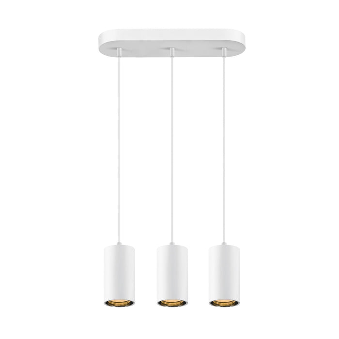 ASTO TUBE, pendant light, GU10, pendant length 250 cm, 3x max. 10 W, white