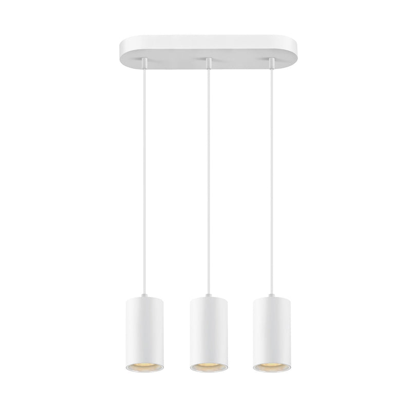 ASTO TUBE, pendant light, GU10, pendant length 250 cm, 3x max. 10 W, white