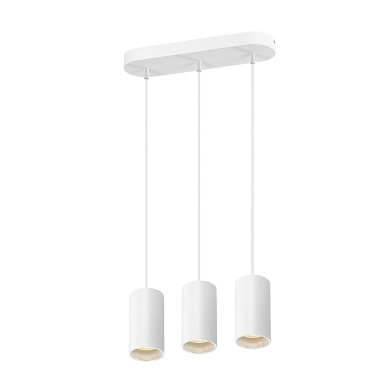 ASTO TUBE, pendant light, GU10, pendant length 250 cm, 3x max. 10 W, white