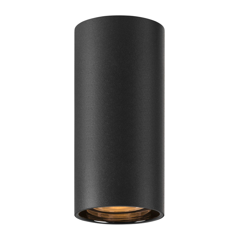 ASTO TUBE, ceiling-mounted light, cylindrical, GU10, 1x max. 10 W, black