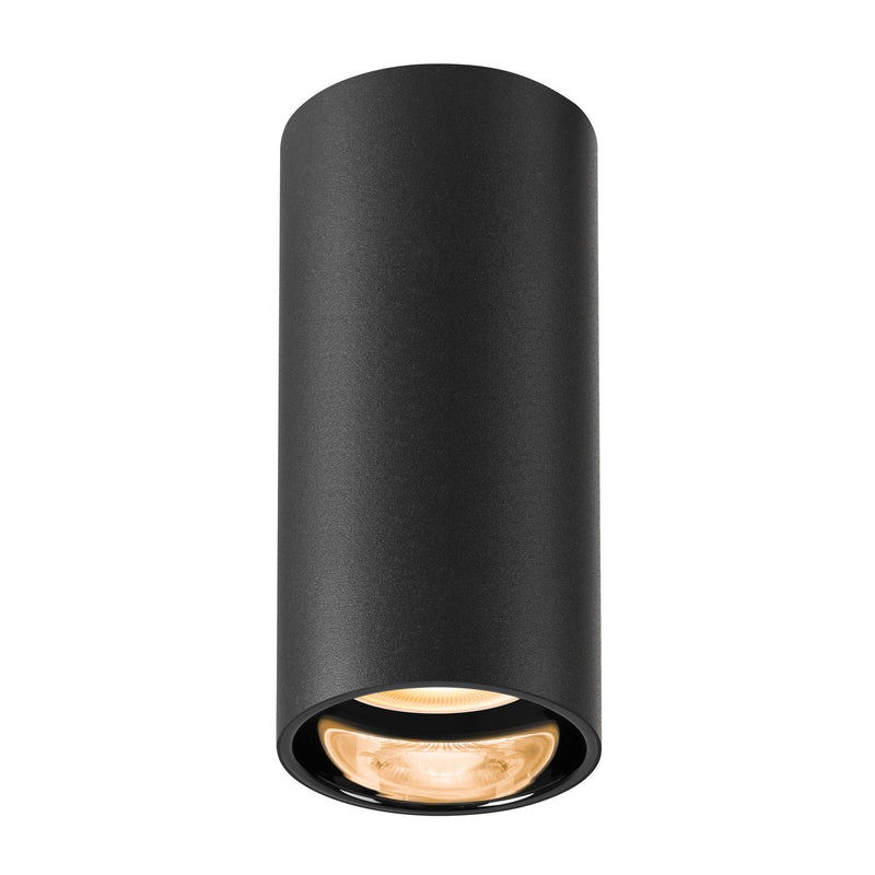 ASTO TUBE, ceiling-mounted light, cylindrical, GU10, 1x max. 10 W, black