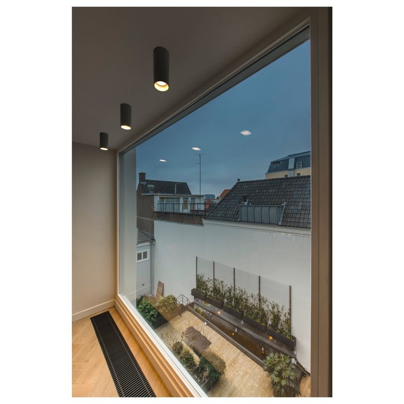 ASTO TUBE, ceiling-mounted light, cylindrical, GU10, 1x max. 10 W, black