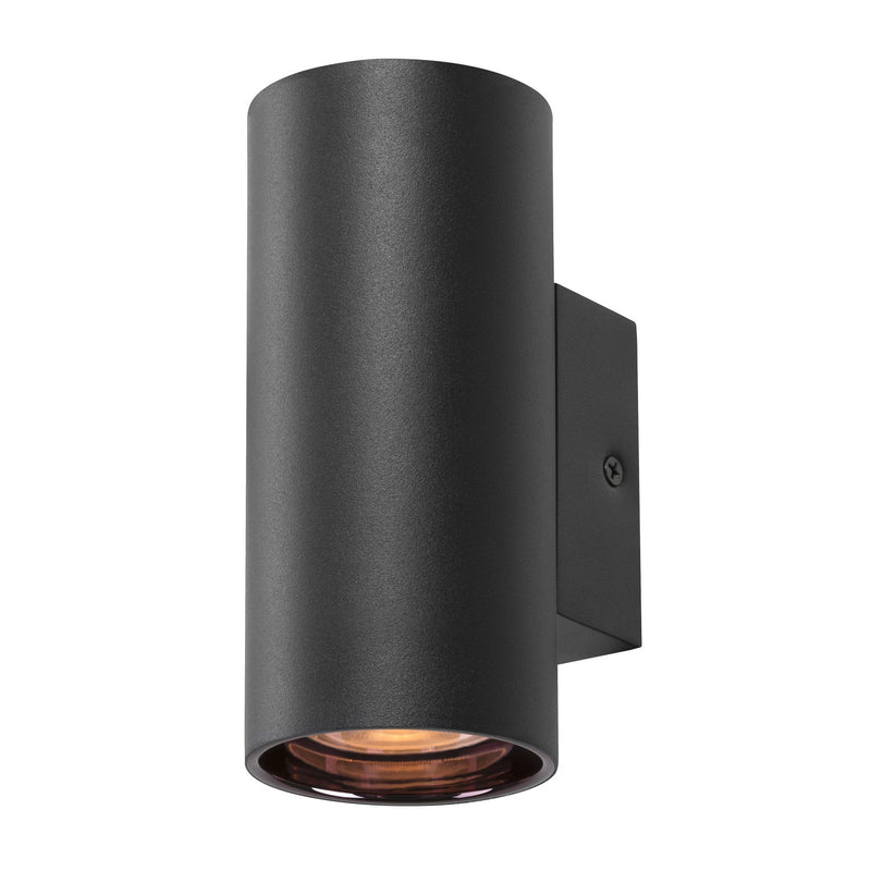 ASTO TUBE, wall-mounted light, cylindrical, GU10, 1x max. 10 W, black