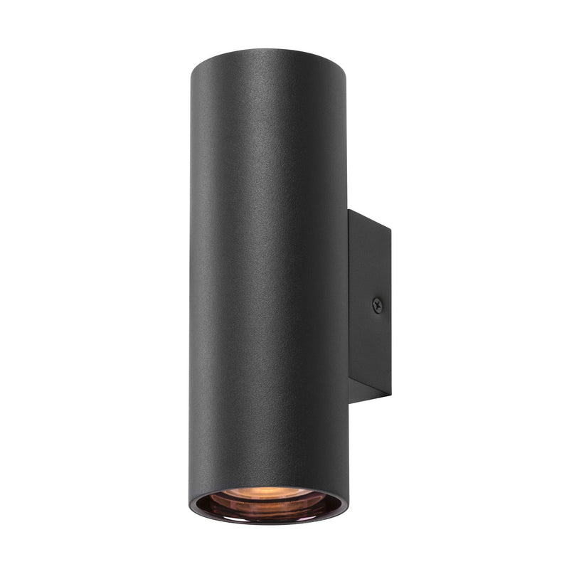 ASTO TUBE, wall-mounted light, cylindrical, GU10, 2x max. 10 W, black