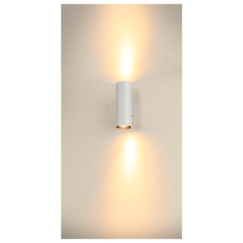 ASTO TUBE, wall-mounted light, cylindrical, GU10, 2x max. 10 W, white