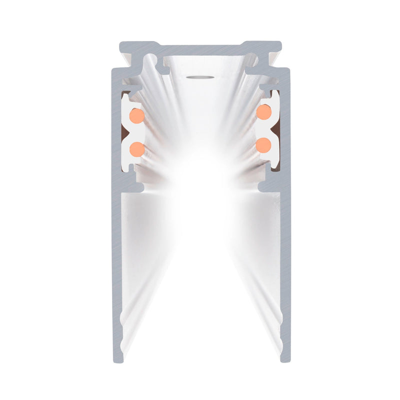 4m mounting track deep, 48V TRACK, white, DALI