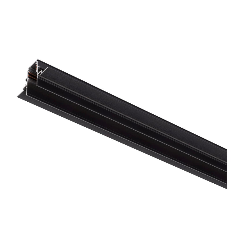 1m mounting track recessed, 48V TRACK, black, DALI