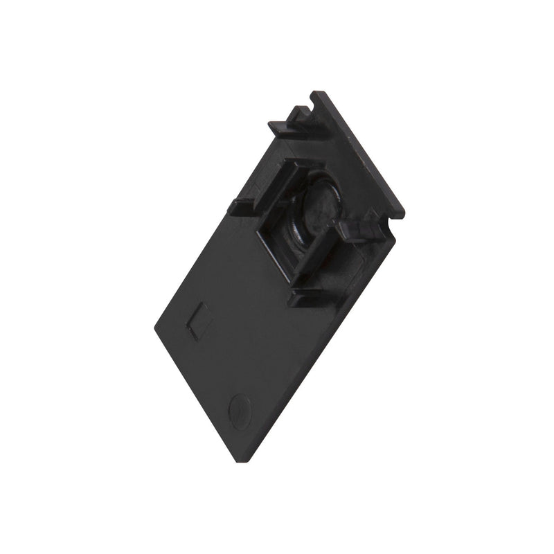 End cap for mounting track deep, 48V TRACK, black