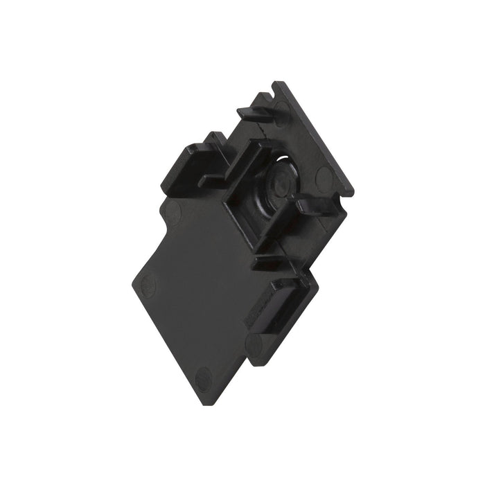 End cap for mounting track recessed, 48V TRACK, black