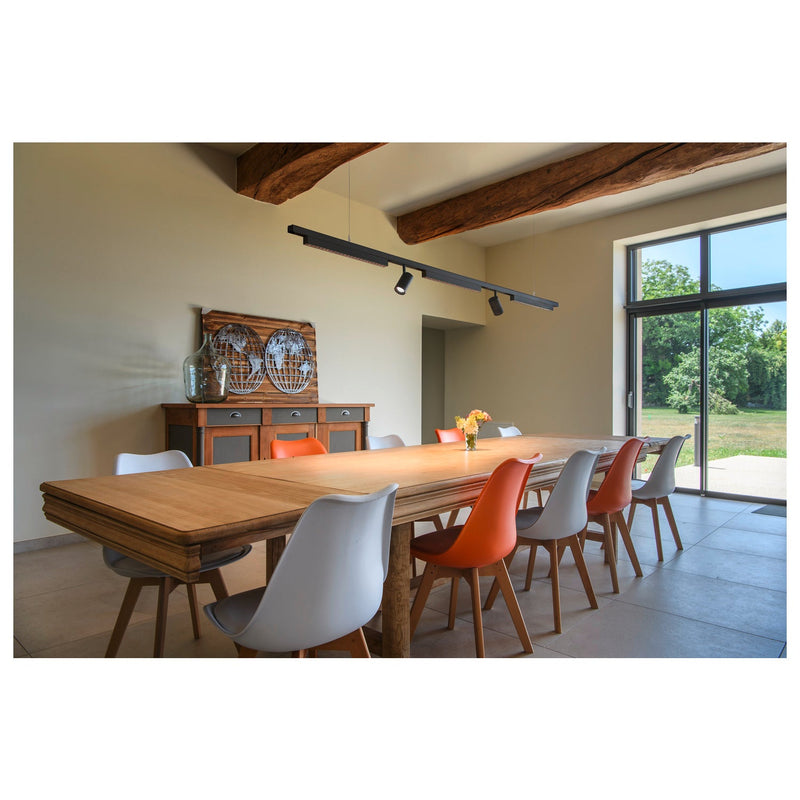 IN-LINE 44 48V TRACK, Darklight Reflector, DALI, spot, black / black, 14W, 1180lm, 2700K, CRI90, 35°