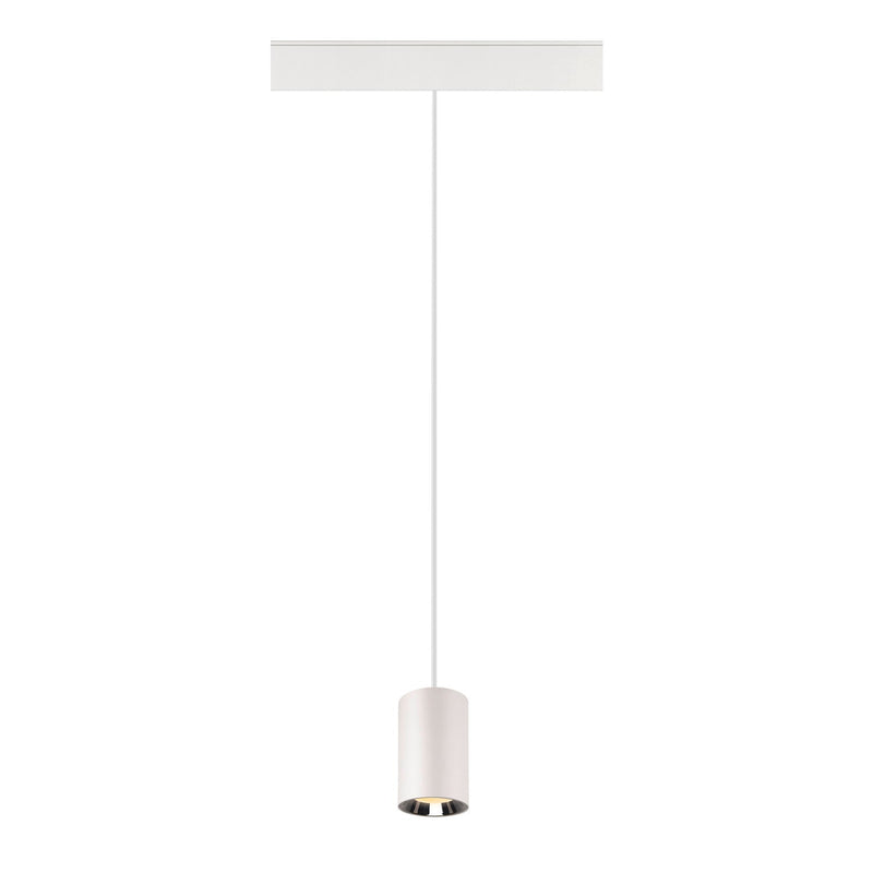 NUMINOS® XS 48V TRACK DALI, pendant light, white / chrome, 8.7W, 700lm, 3000K, CRI90, 40°
