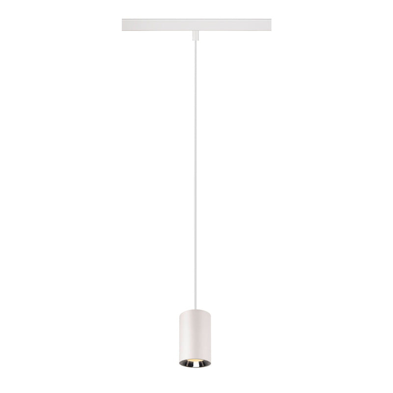 NUMINOS® XS 48V TRACK DALI, pendant light, white / chrome, 8.7W, 720lm, 3000K, CRI90, 55°