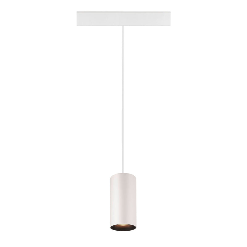 NUMINOS® S 48V TRACK DALI, pendant light, white / black, 16W, 1000lm, 2700K, CRI90, 20°