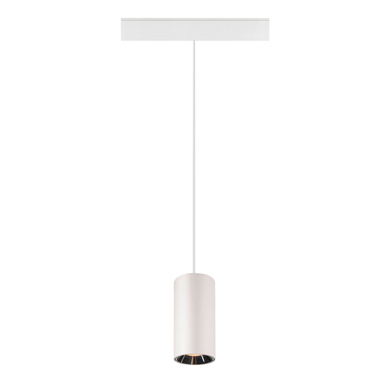 NUMINOS® S 48V TRACK DALI, pendant light, white / chrome, 16W, 1000lm, 2700K, CRI90, 40°