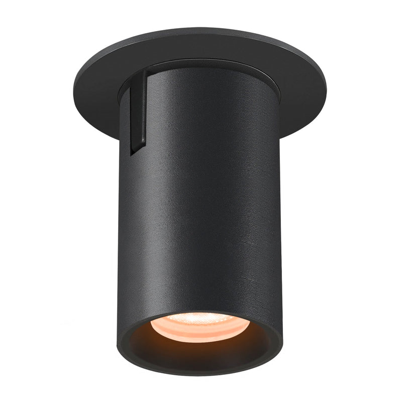 NUMINOS PROJECTOR XS recessed ceiling light, 2700 K, 20°, cylindrical, black / black