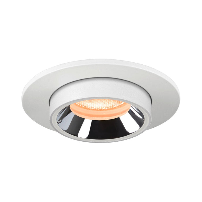 NUMINOS PROJECTOR XS recessed ceiling light, 2700 K, 55°, cylindrical, white / chrome