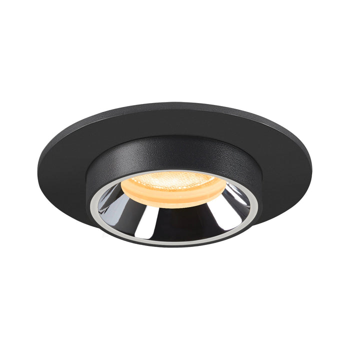 NUMINOS PROJECTOR XS recessed ceiling light, 3000 K, 20°, cylindrical, black / chrome