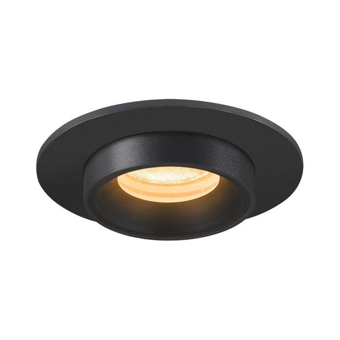 NUMINOS PROJECTOR XS recessed ceiling light, 3000 K, 55°, cylindrical, black / black