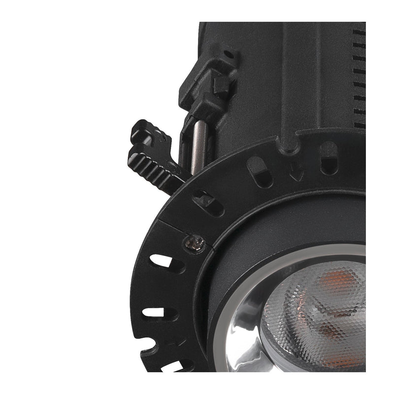 NUMINOS PROJECTOR XS recessed ceiling light, 3000 K, 55°, cylindrical, black / chrome