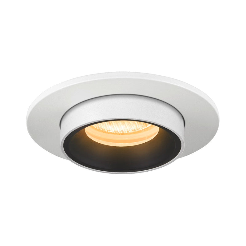 NUMINOS PROJECTOR XS recessed ceiling light, 3000 K, 40°, cylindrical, white / black