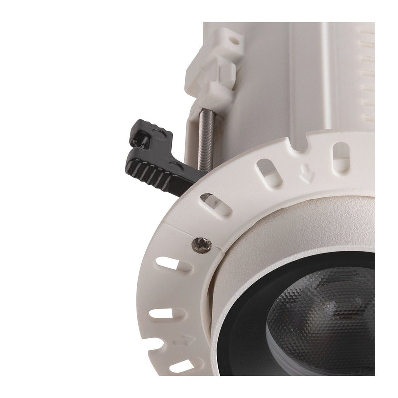 NUMINOS PROJECTOR XS recessed ceiling light, 3000 K, 40°, cylindrical, white / black