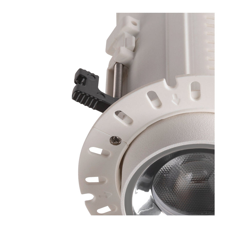 NUMINOS PROJECTOR XS recessed ceiling light, 3000 K, 40°, cylindrical, white / chrome