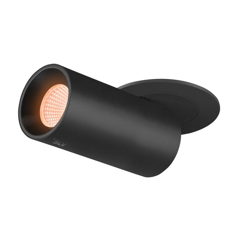 NUMINOS PROJECTOR S recessed ceiling light, 2700 K, 20°, cylindrical, black / black