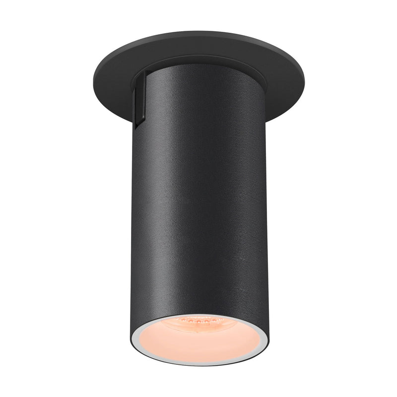 NUMINOS PROJECTOR S recessed ceiling light, 2700 K, 40°, cylindrical, black / white