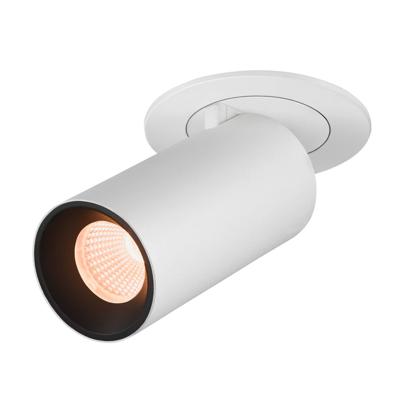 NUMINOS PROJECTOR S recessed ceiling light, 2700 K, 20°, cylindrical, white / black