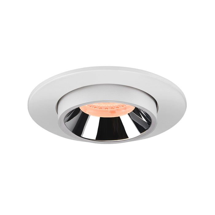NUMINOS PROJECTOR S recessed ceiling light, 2700 K, 20°, cylindrical, white / chrome