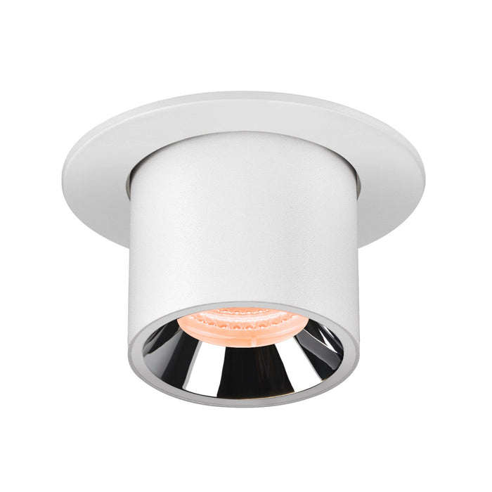 NUMINOS PROJECTOR S recessed ceiling light, 2700 K, 20°, cylindrical, white / chrome