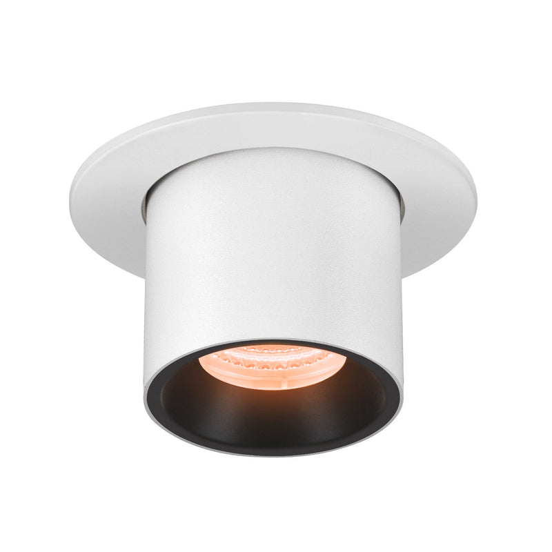 NUMINOS PROJECTOR S recessed ceiling light, 2700 K, 40°, cylindrical, white / black