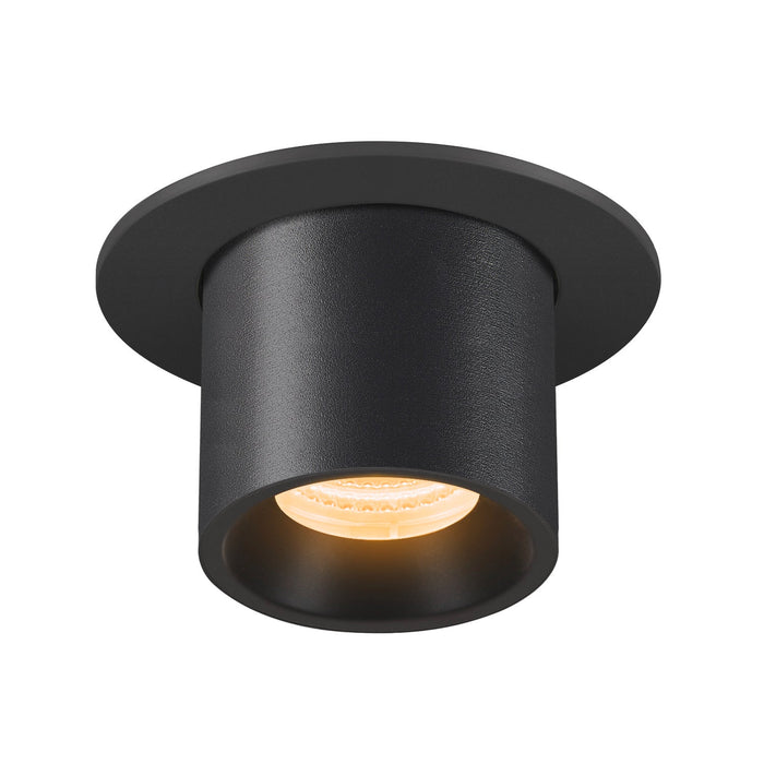 NUMINOS PROJECTOR S recessed ceiling light, 3000 K, 20°, cylindrical, black / black