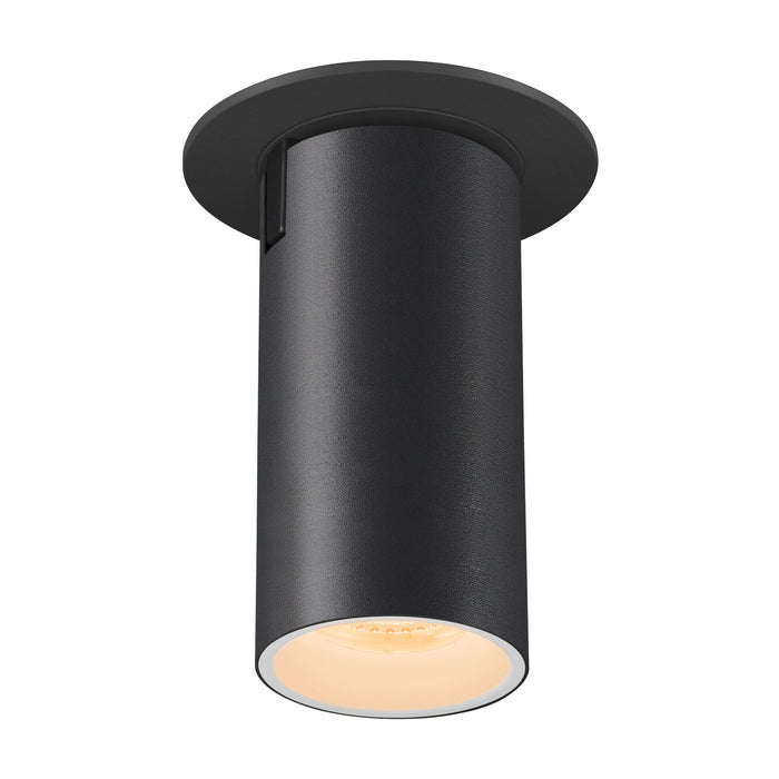 NUMINOS PROJECTOR S recessed ceiling light, 3000 K, 20°, cylindrical, black / white
