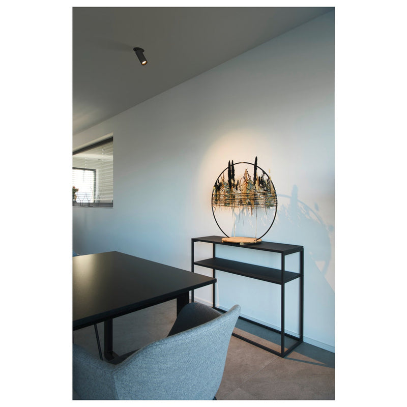 NUMINOS PROJECTOR S recessed ceiling light, 3000 K, 40°, cylindrical, black / black