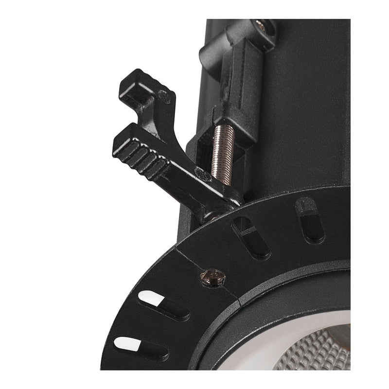 NUMINOS PROJECTOR S recessed ceiling light, 3000 K, 40°, cylindrical, black / white