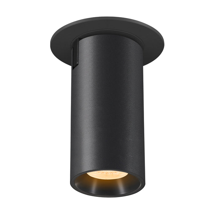NUMINOS PROJECTOR S recessed ceiling light, 3000 K, 55°, cylindrical, black / black